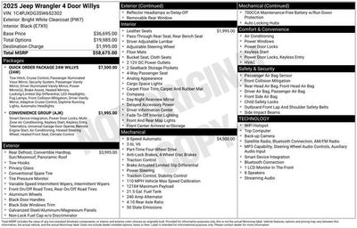 2025 Jeep Wrangler 4-Door Willys 4x4