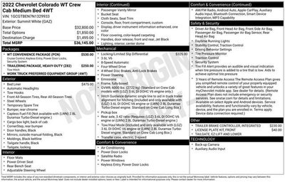 2022 Chevrolet Colorado WT