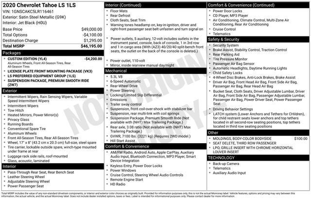 2020 Chevrolet Tahoe LS
