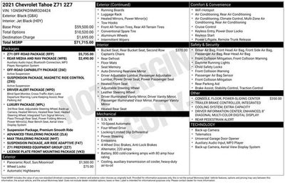 2021 Chevrolet Tahoe Z71
