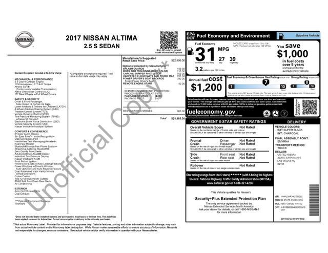 2017 Nissan Altima 2.5 S