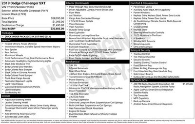 2019 Dodge Challenger SXT