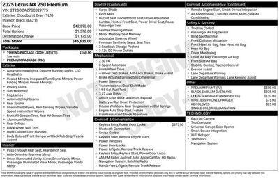 2025 Lexus NX 250 Premium
