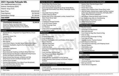 2021 Hyundai PALISADE SEL
