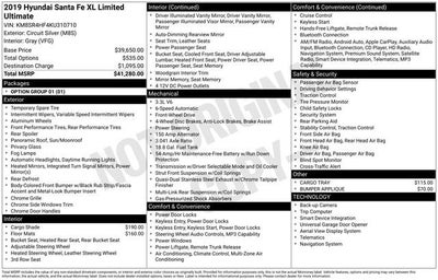 2019 Hyundai SANTA FE XL Limited Ultimate