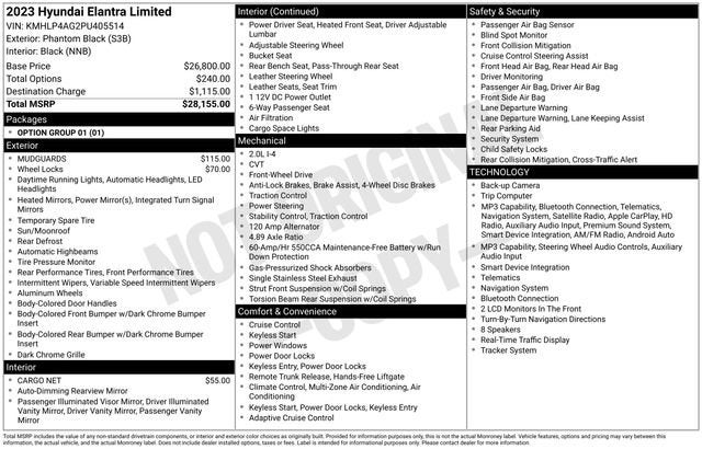 2023 Hyundai ELANTRA Limited
