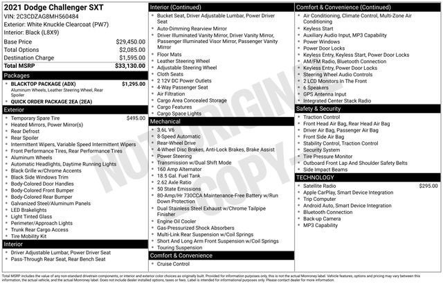 2021 Dodge Challenger SXT
