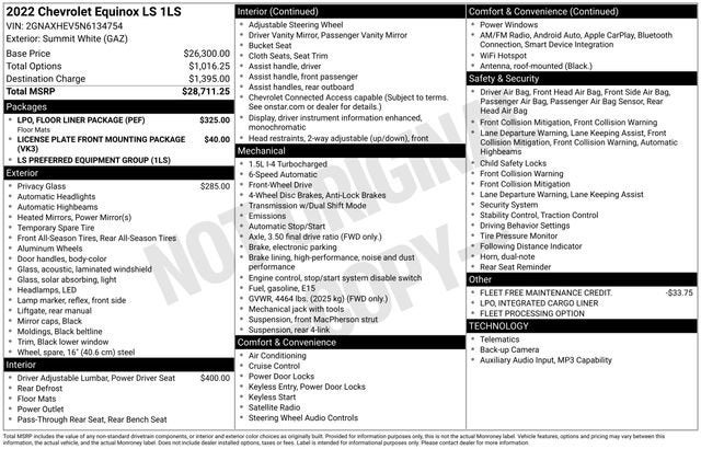 2022 Chevrolet Equinox LS