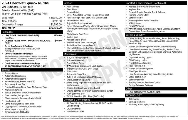 2024 Chevrolet Equinox RS