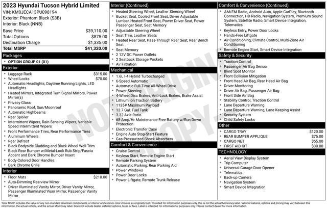 2023 Hyundai TUCSON HYBRID Limited