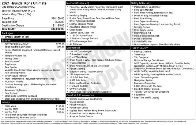 2021 Hyundai KONA Ultimate