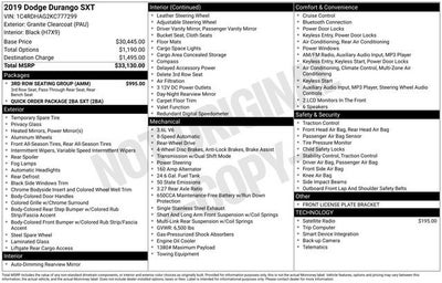 2019 Dodge Durango SXT