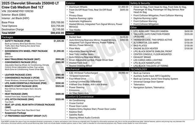 2025 Chevrolet Silverado 2500 HD LT