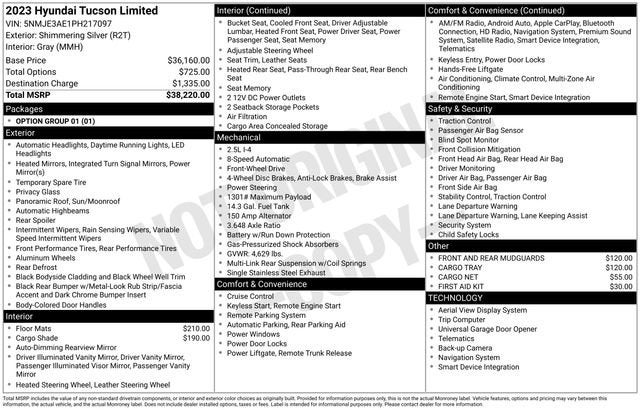 2023 Hyundai TUCSON Limited