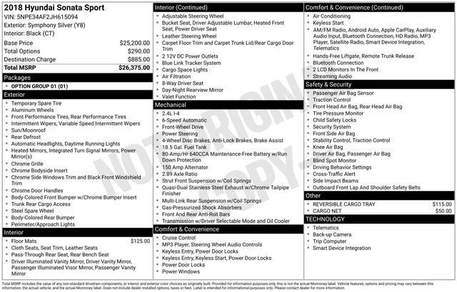 2018 Hyundai SONATA Sport