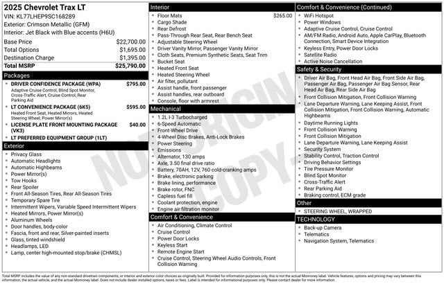 2025 Chevrolet Trax LT