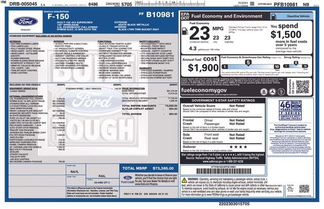2023 Ford F-150 Lariat