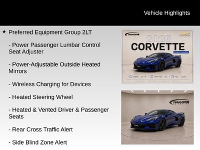 2025 Chevrolet Corvette Stingray 2LT