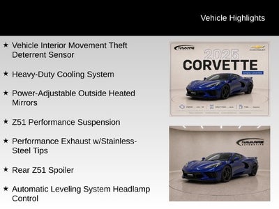2025 Chevrolet Corvette Stingray 2LT