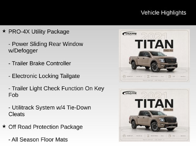 2021 Nissan Titan PRO-4X