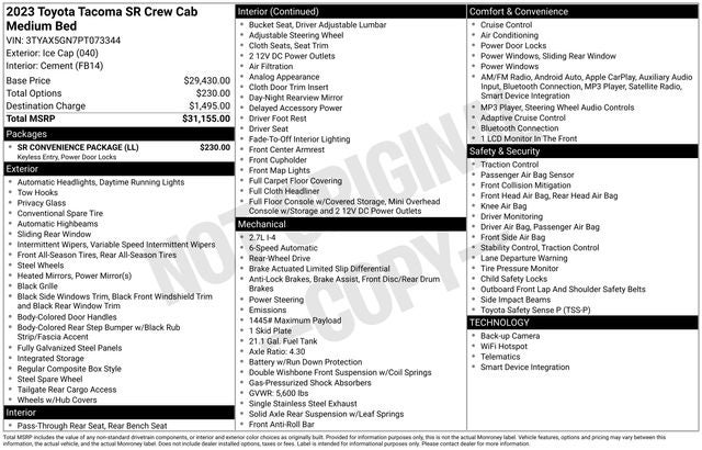 2023 Toyota Tacoma SR