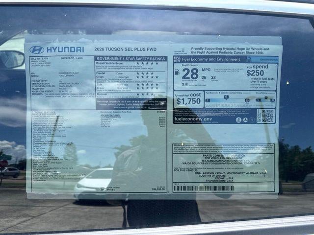 2026 Hyundai TUCSON SEL Plus FWD