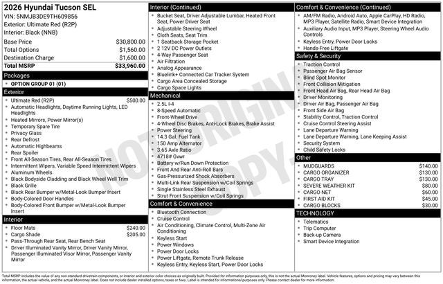 2026 Hyundai Tucson SEL - Photo 7