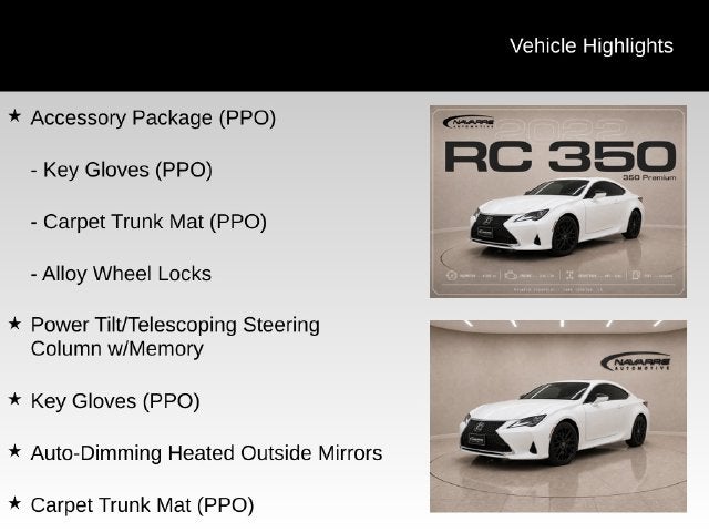 2022 Lexus RC 350