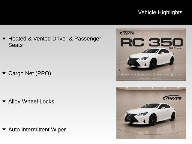 2022 Lexus RC 350