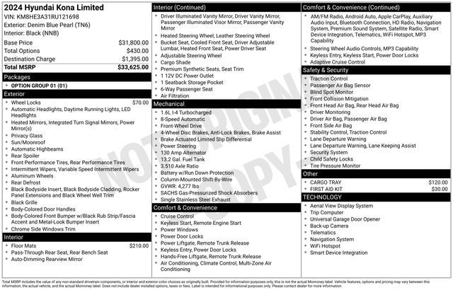 2024 Hyundai KONA Limited