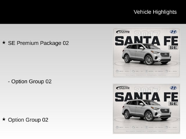 2017 Hyundai SANTA FE SE