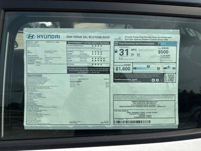 2026 Hyundai VENUE SEL W/Two-Tone Roof