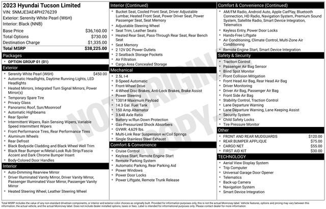 2023 Hyundai TUCSON Limited