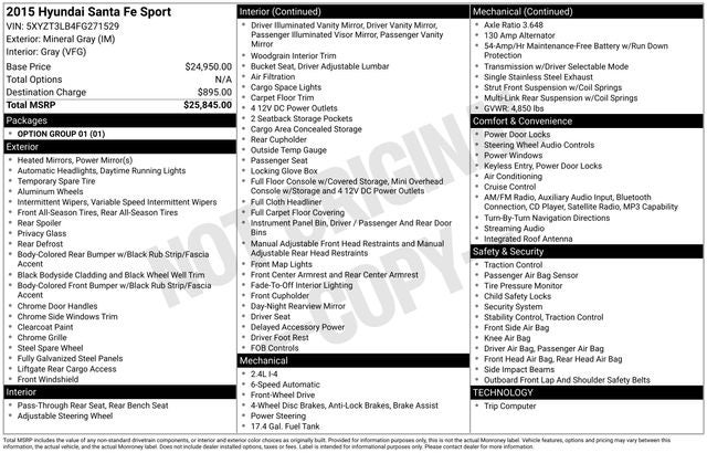 2015 Hyundai SANTA FE SPORT Base